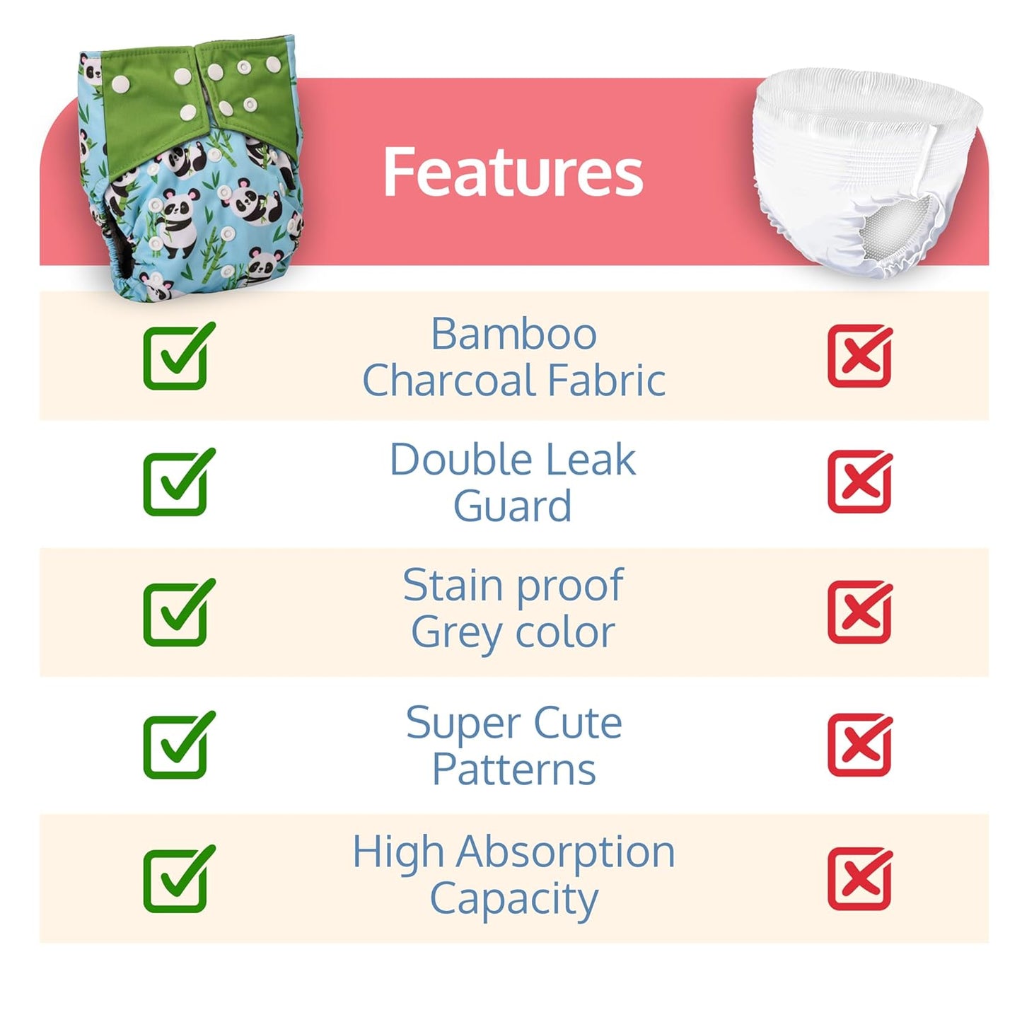 Reusable Anti-Rash Baby Diaper