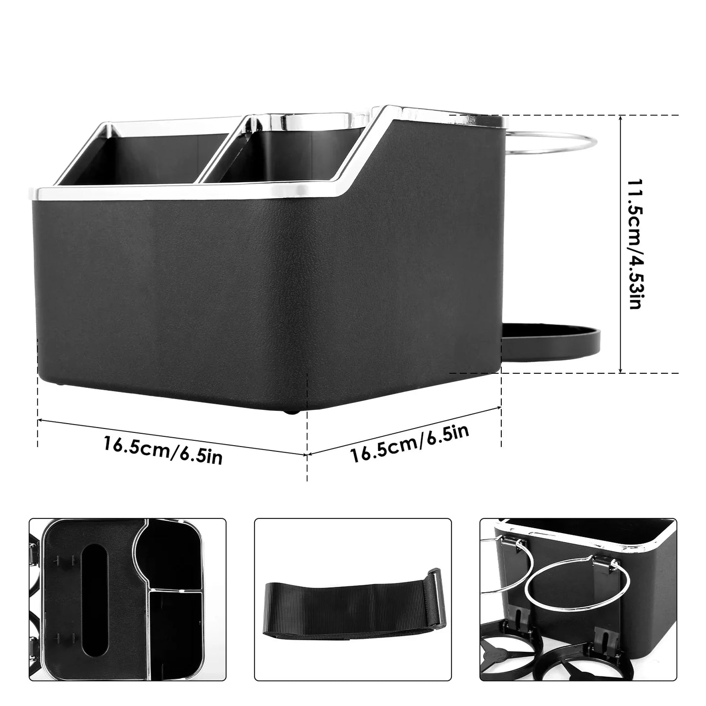 Adjustable Car Hand-Rest Storage Box