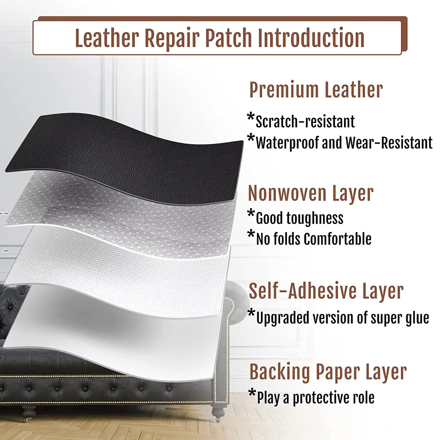 Leather Repair Patch (Self-Adhesive)